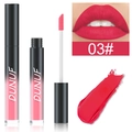Détail macro du rouge à lèvres liquide mat 03 rose magenta avec pinceau applicateur - 3#