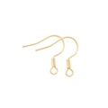 Coppia di monachelle in rame placcato oro 18 carati con molla e cappio per gioielli DIY - Tipo standard / Oro 18k