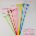 Colorful plastic balloon sticks with cups in 27cm to 42cm sizes for party decoration - 27CM Colorful Stick and Cup Set
