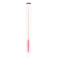 Pink disposable mascara wand in crystal tube with glitter handle and rhinestone cap - Red