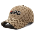 Brown baseball cap with MY pattern and 3D FARD embroidery for a stylish look - Adjustable / Khaki
