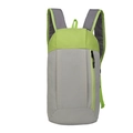 Lightweight grey and neon green travel backpack made of durable nylon material - Small / Grey Green