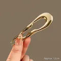 Épingle à cheveux en métal doré poli en forme de U, 12cm, style minimaliste pour chignon - Pic à Cheveux en U Doré Ondulé d'Environ 12 cm / environ 12CM