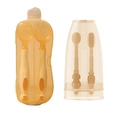 Coffret orange cuillère fourchette bébé pliable en PPSU et brosse à dents en silicone étui - Fourchette Cuillère Orange + Boîte + Brosse à dents bébé