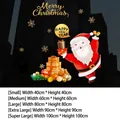 Christmas Santa Claus static cling window sticker for festive holiday glass decoration - Christmas New Year