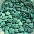 Natural heart shaped turquoise stones with black veined texture for gift decoration - Black Line Turquoise