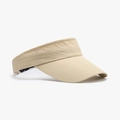 Breathable beige sports sun visor with perforated fabric and adjustable strap - Adjustable / Khaki (25H229)