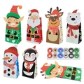 Set di 6 sacchetti regalo di Natale in carta con disegni di cartoni e adesivi di sigillo - 12*8*23cm / Sacchetti Alimentari di Natale (Con Biglietti) Set da 24