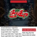 Christmas UV static window cling with Santa and deer motifs in five size variants - Small (60*40CM)