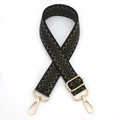 Tracolla per borsa in tessuto largo regolabile di ricambio con ferramenta dorata per borse. - Nero Verde Militare 10