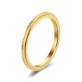 6mm gold spinner ring for men and women featuring frosted sand and mirror finish - 2mm Gold Frosted Spinner Ring
