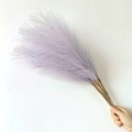 Handheld 55cm artificial pampas grass in light purple for minimalist boho home decor - 53-55cm / Hyacinth Purple