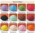 Multi-colored makeup sponge set with 12 oblique cut professional beauty blenders - Slanted Bevel (Bulk)