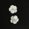 Detail van handgesneden schelphangers in bloembladvorm met iriserende parelglans voor DIY - A004-Vijf Blad Bloem/20MM