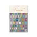Embossed 3D bear nail art stickers in Klein blue and vibrant colors for DIY manicure - to642 Embossed (to642)