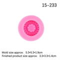 Pink silicone tire fondant mold with wheel gear texture for cake decorating, 5.3cm size - No.2 Pink (15-233)