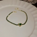 Bracelet-Green Heart