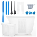 Kit de resina DIY con vaso medidor de 600ml, varillas agitadoras y pipetas - Kit de herramientas DIY n.º 5
