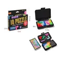 Compact IQ Puzzle game set in a black case with colorful blocks and 200 brain challenges - 007 Magic Bead 3D Platter