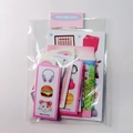 Detailed close-up of Adorable Pack stationery stickers with cute pastel illustrations - Pink Adorable Sticker Pack