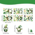 Größenübersicht für St. Patrick's Day Wandtattoo-Set mit 80 Zwergen-Aufklebern - 20x30cm / Set mit grünen Zirkonia