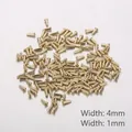 Gouden roestvrijstalen precisie klinknagels in breedtes van 4 mm en 1 mm groot - Kleine Verbindingspen 4x1mm (KLJ7941-K)