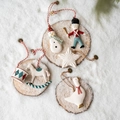 Set of 6 Nordic Christmas ornaments featuring snowman, soldier, and rocking horse figurines - Display Set 2 (8 PCS)