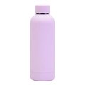 Matte lavender double-wall stainless steel insulated sports water bottle with screw cap - 500ml / Lavender