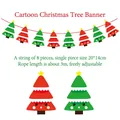 Detail of cartoon Christmas tree banner with dimensions 20x14cm and 3m rope length - Cartoon Christmas Tree Banner