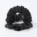 Fascia per capelli in raso nero senza calore con texture setosa per boccoli definiti - Nero