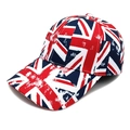 Distressed UK Union Jack print baseball cap with a vintage faded fashion design - M(56-58cm) / Distressed Union Jack (4#)