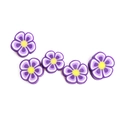 Perline viola a fiore di prugna da 10mm in argilla polimerica per gioielli DIY - Fiore di Prugna Viola