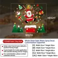 Christmas static window stickers with Santa and Snowman theme in various sizing options - Small