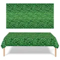 Nappe de fête de football et toile de fond avec motif de texture d'herbe verte - Terrain de Football Vert (137*274cm)
