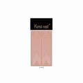 White chevron V-shape nail art stencil sticker P-004 on a pink rectangular sheet - V-shape Chevron Style (P-004)