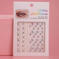 Self-adhesive 3D body and nail art stickers featuring pearls and iridescent rhinestones - MX-53 Pearl Iridescent