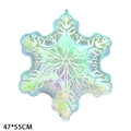 Iridescent Transparent Snowflake Balloon