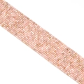 Pink peach crystal cube gemstone bead strand for jewelry making in square shape - Pink Opal