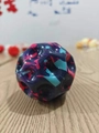 High bounce moon ball toy with deep blue pink and light blue camouflage pattern - Camouflage 4-Color Purple