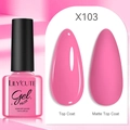 LILY'CUTE Soak Off UV LED Gel Polish in Pink X103 shade with Glossy and Matte finishes - Pink (103)