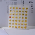 Selbstklebende 5D Emoji Nagelaufkleber mit lustigen gelben Gesichtern Typ TS-088 - Gelbe Emoji 3D Stil (TS-088)