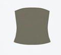 Army green elastic tube top tank for fitness and vacation, minimalist strapless design - XS / Green
