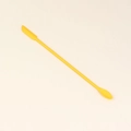Slim yellow silicone spatula and spoon set for cosmetic bottles and jam jars - Medium Yellow