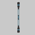 Symmetrische zwart-blauwe draaipen met balansgewichten voor beginners en gevorderden - Blauw