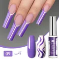 UV/LED purple 3D painting gel for nail art with vibrant shade 09 finish effect - Purple (09)