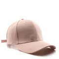 Classic plain pink six-panel baseball cap in premium twill cotton fabric - Pink