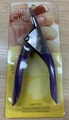 Professional purple stainless steel edge cutter for acrylic nails in packaging - Nail Edge Cutter 3 (Purple)