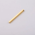 Minimalist gold-plated stainless steel rectangular bar pendant with mirror polish finish - Gold