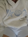 XS / Tops / Blue Shell Pattern (Gray)