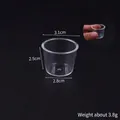 Mini tazza da dessert in plastica trasparente per fai-da-te, diametro 3,1 cm e altezza 2,5 cm - Grande tazza da budino 3.1cm / 2.5cm x 3.1cm / Trasparente